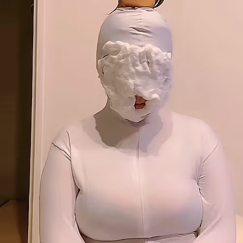 Woman on the Emergency Stairs