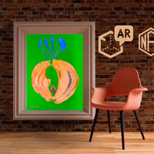 Rainbow Orchid Physical Artwork + AR