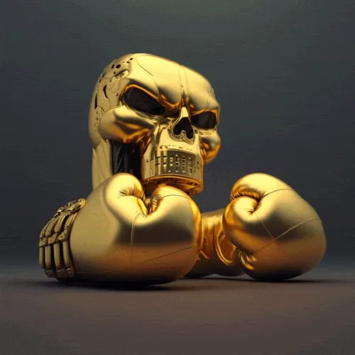 Black Magic Golden  Gloves