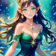 プロトタイプ版トレカ・海の女王・緑【SSR】