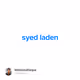 syed laden