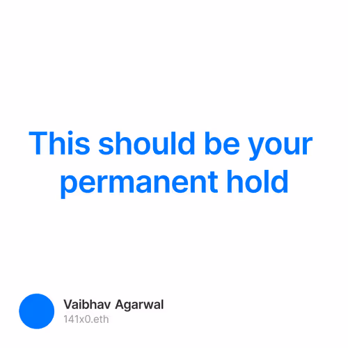 This should be your permanent hold