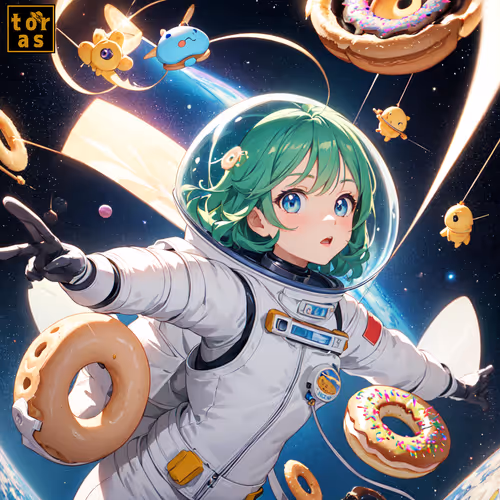 Donut Girl Space