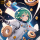 Donut Girl Space