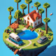 Pixel islands