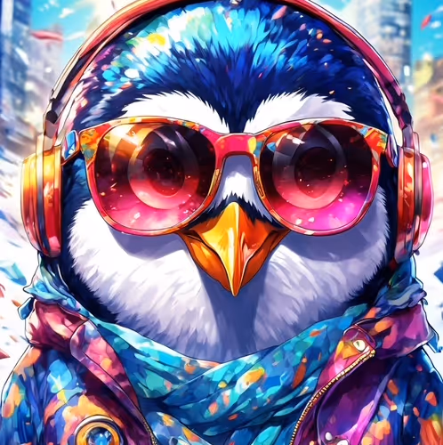 Smoking Penguin #5539