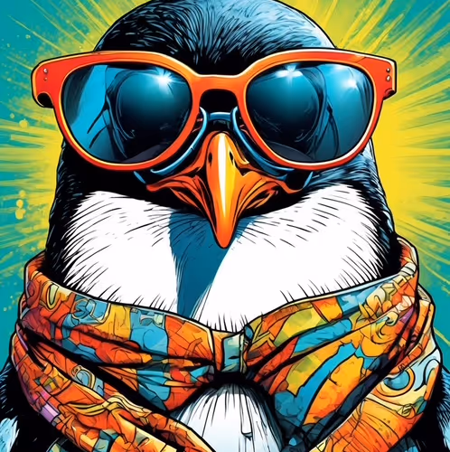 Smoking Penguin #5852