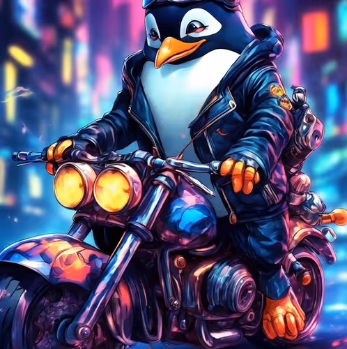 Smoking Penguin #1555