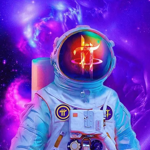 Space Pi Astronaut-Polygon