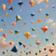 Kinderdrachen fliegen