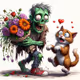 Zombie and Cat