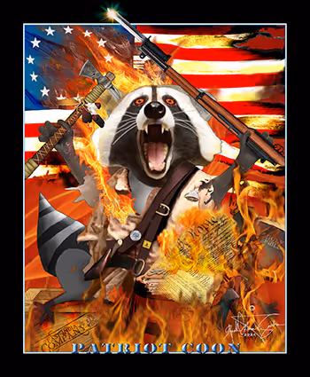Racoon Art - Patriot Coon