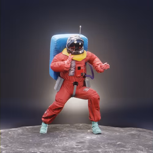 Moving Astronauts 3D