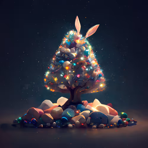 Christmas tree 2022 rabbit