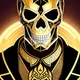 Golden Skull Art