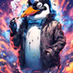 Smoking Penguin #2002