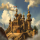 Steampunk Fortress Polygon