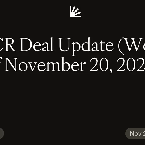 GCR Deal Update (Week of November 20, 2023)