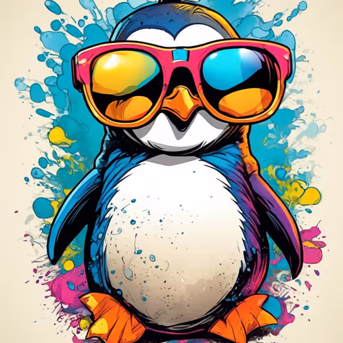 Smoking Penguin #8029