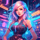 Neon Goddesses: A Vivid Wonderland of Radiant Beauties