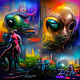 AI Alien Dreams: A Study In AI Art.