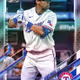 Texas Rangers® Khris Davis DH Base Motion Rainbow 584 Rare