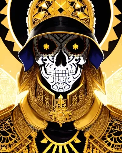 Golden Skull Trooper Art