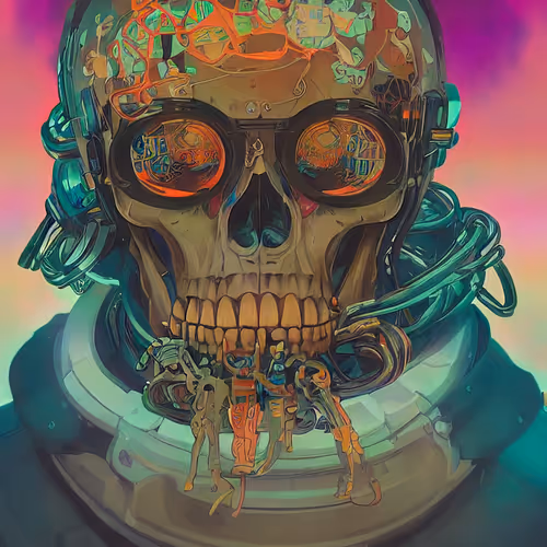 Digital Skull Art