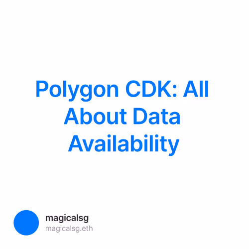 Polygon CDK: All About Data Availability