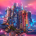 Neon Lights Megapolis