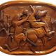 Woodcarving painting "Attack"