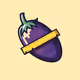 Taped Pixels: The Eggplant Series