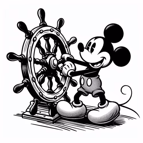 Hand-painted Mickey