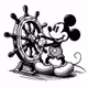 Hand-painted Mickey
