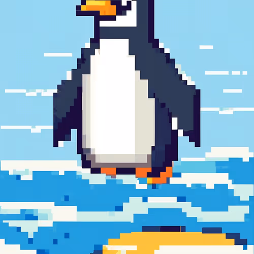 Smoking Penguin #5504