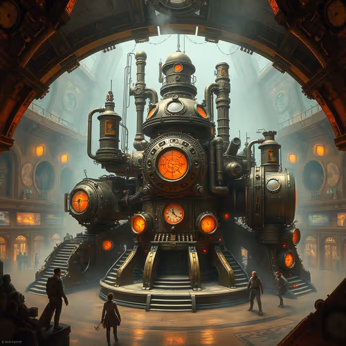 Steampunk Machines Polygon