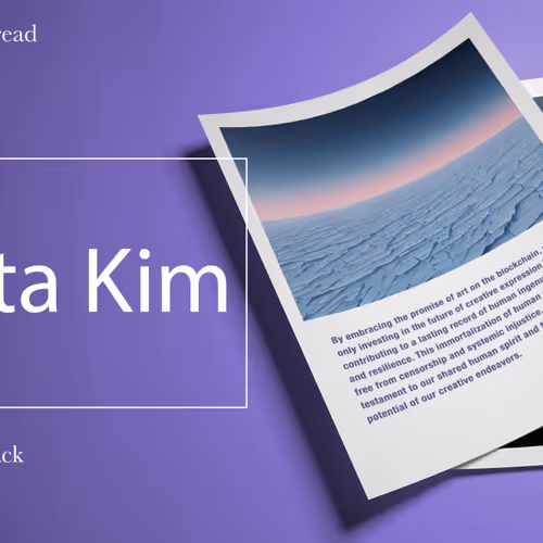 Krista's take; 2 pages on NFTs by Krista Kim
