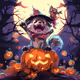 Fashion Wolf Halloween Night