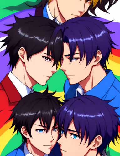 Colorful Anime Boys