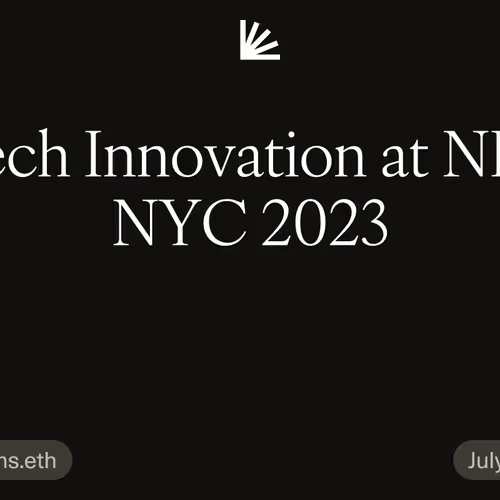 Tech Innovation at NFT NYC 2023