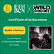 Achievement certificate Noelia Chalfoun ETHBarcelona X Wild Friends