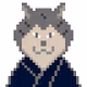 Samurai Dog Pixel