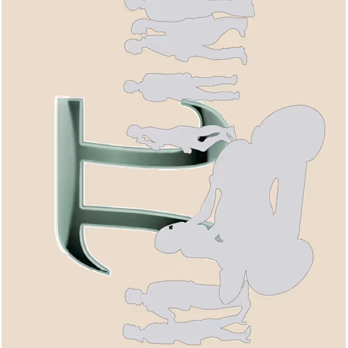 City people with PI in background