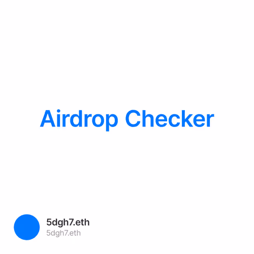 Airdrop Checker
