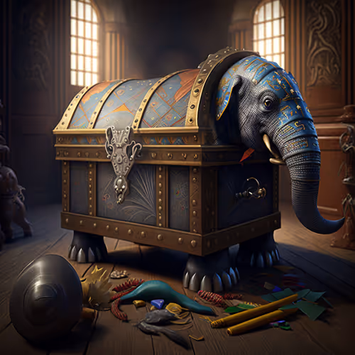 Contents of treasure chest