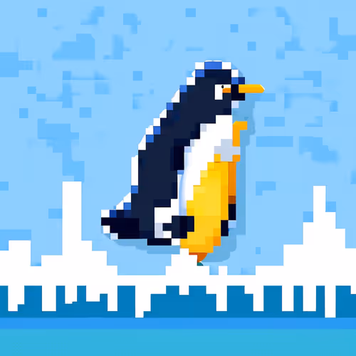 Smoking Penguin #5509