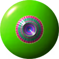Circles of Solid Green