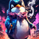 Smoking Penguin #7782