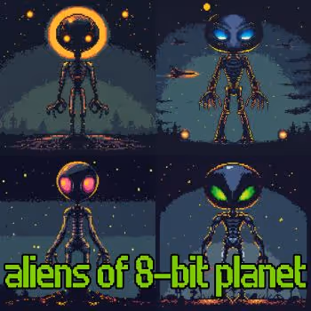 Aliens of 8-Bit Planet