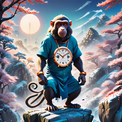 Apes with watches